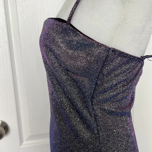 Windsor Time To Shine Glitter Mini Dress Size Medium - Picture 10 of 14